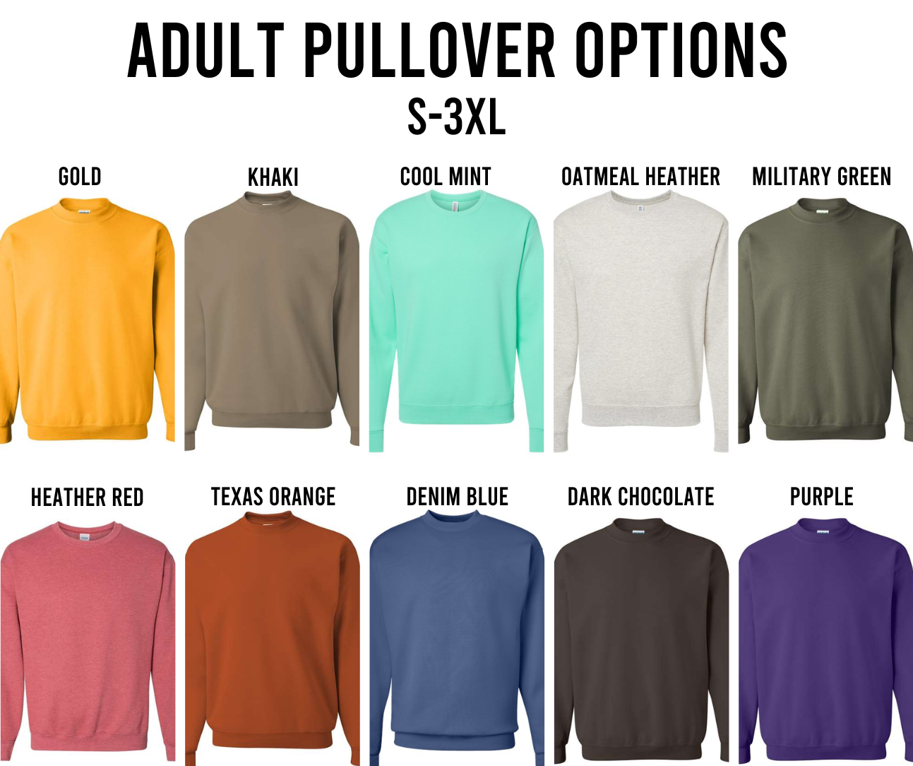 Adult Pullover Sweatshirt
