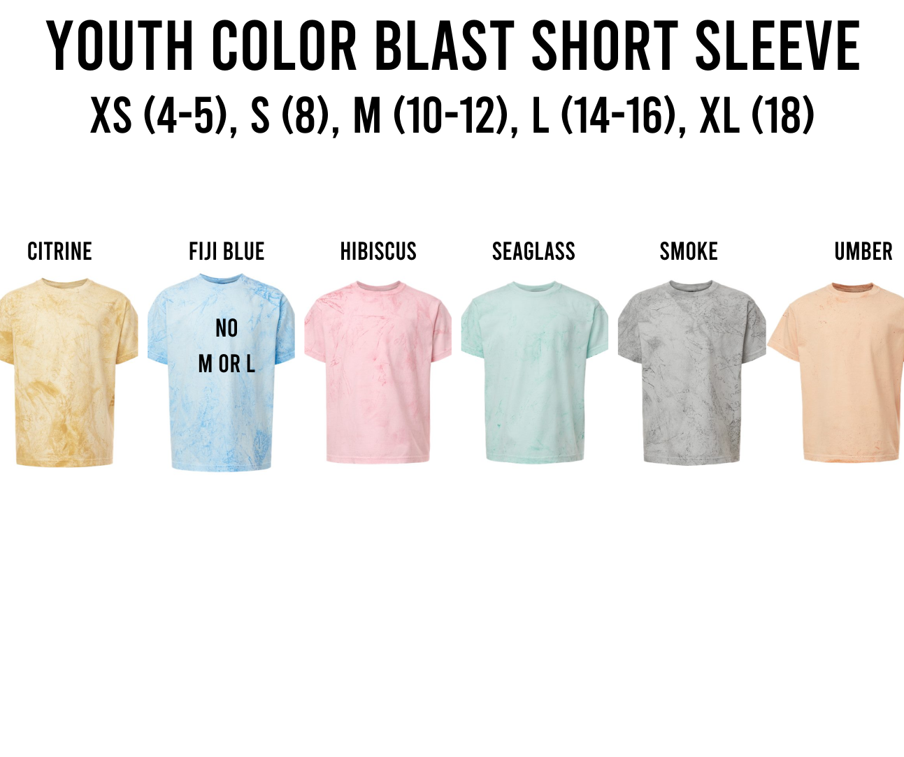 Youth Comfort Color Color Blast Short Sleeve Tee