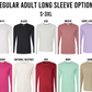 Adult Long Sleeve Tee