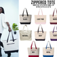 Zipper Canvas Tote